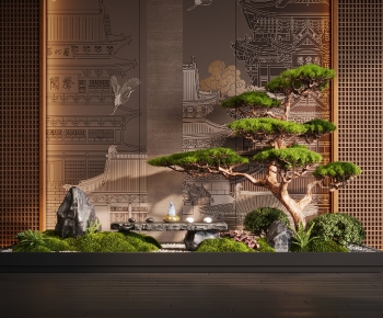 New Chinese Style Plant Landscaping-ID:797003033