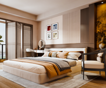 New Chinese Style Bedroom-ID:749706988