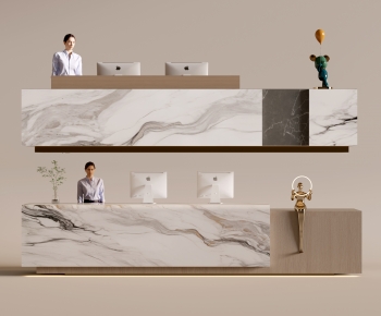 Modern Reception Desk-ID:619683037