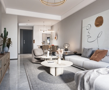 Modern A Living Room-ID:501611954