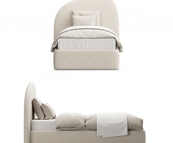 Modern Single Bed-ID:340751891