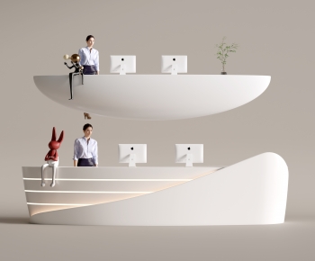 Modern Reception Desk-ID:195833927