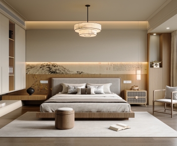 New Chinese Style Bedroom-ID:181335935