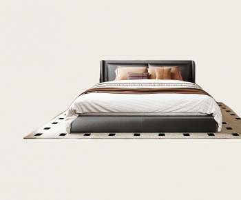 Modern Double Bed-ID:614604953