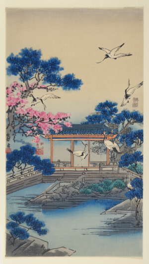 中式装饰画-ID:629837044