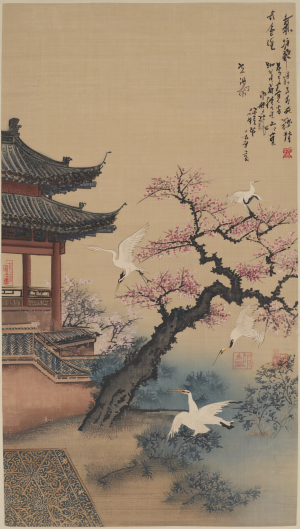中式装饰画-ID:432377104