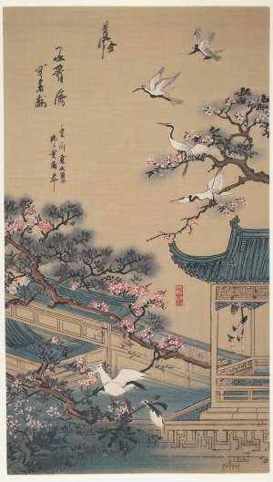 中式装饰画-ID:196276905