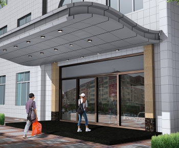 Modern Facade Element-ID:736345053