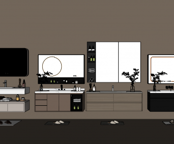 Modern Bathroom Cabinet-ID:799220091