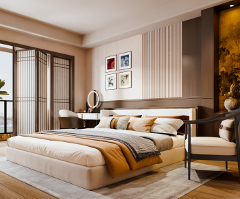 New Chinese Style Bedroom-ID:309333096