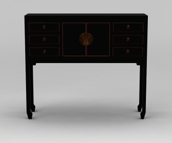 New Chinese Style Entrance Cabinet-ID:981930023