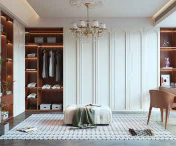 French Style Clothes Storage Area-ID:524098944