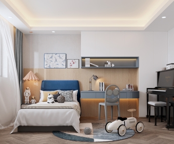 Modern Boy's Room And Son's Room-ID:496342902