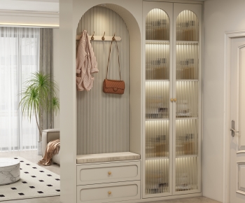 French Style Shoe Cabinet-ID:132334958