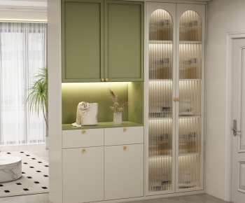 French Style Shoe Cabinet-ID:292655943