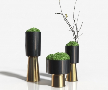 Modern Potted Green Plant-ID:567867998