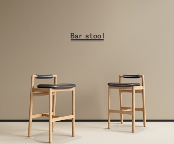 ber stool北欧实木吧椅组合-ID:445378077