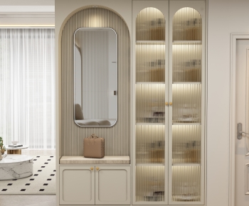 French Style Shoe Cabinet-ID:966048964