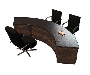 Modern Office Desk And Chair-ID:608038975