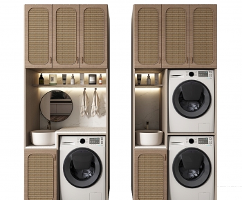 Modern Laundry Cabinet-ID:610951909