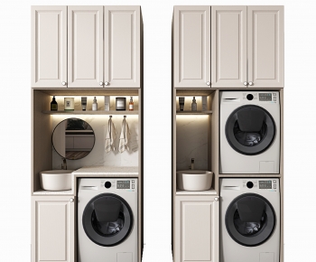 Modern Laundry Cabinet-ID:411077986