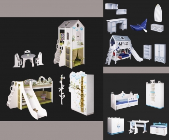 Modern Bunk Bed-ID:870321992