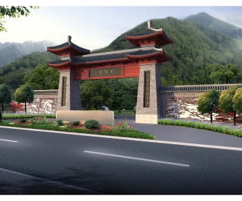 New Chinese Style Ancient Architectural Buildings-ID:818005085