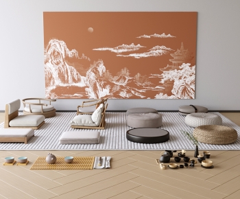 现代坐垫蒲团组合-ID:706150542