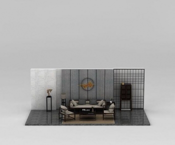 New Chinese Style Sofa Combination-ID:907670976