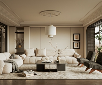 French Style A Living Room-ID:646063092