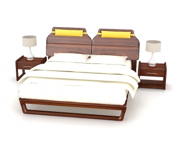 Modern Double Bed-ID:424499031