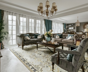 European Style A Living Room-ID:599805129