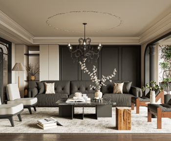 French Style A Living Room-ID:652038102