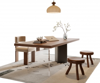 Modern Computer Desk And Chair-ID:729204898