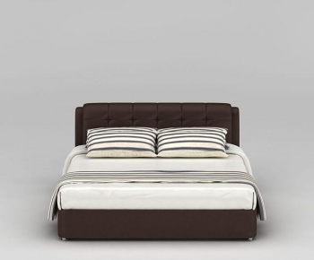 Modern Double Bed-ID:980880357