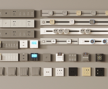 Modern Switch Socket Panel-ID:438510899