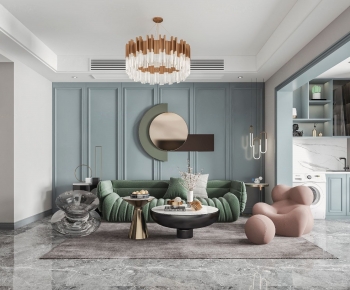 Simple European Style A Living Room-ID:222815994