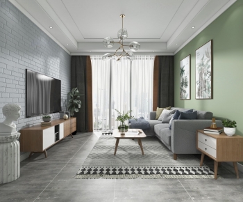 Nordic Style A Living Room-ID:347733028