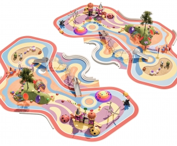 Modern Park Landscape-ID:968625072