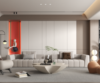 Modern A Living Room-ID:877125022