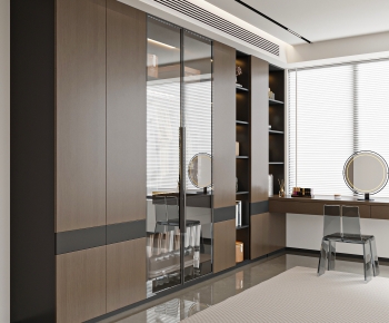 Modern Clothes Storage Area-ID:301270561