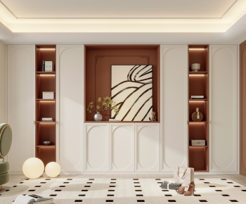 French Style Clothes Storage Area-ID:137140048