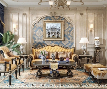 European Style A Living Room-ID:419619084