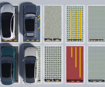 Modern Outdoor Parking Lot-ID:346988922