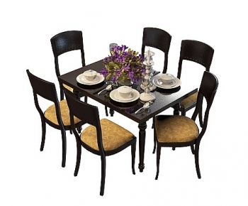 Modern Dining Table And Chairs-ID:521697045