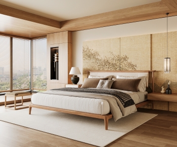 New Chinese Style Bedroom-ID:451303964