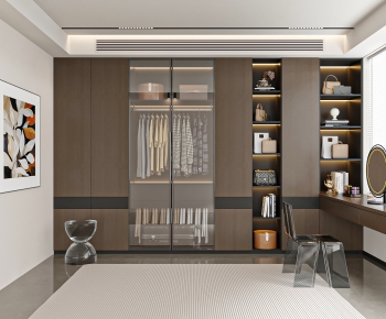 Modern Clothes Storage Area-ID:986792095