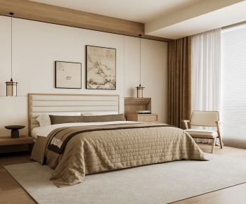 New Chinese Style Bedroom-ID:905000939