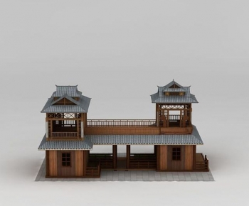 New Chinese Style Ancient Architectural Buildings-ID:891139032