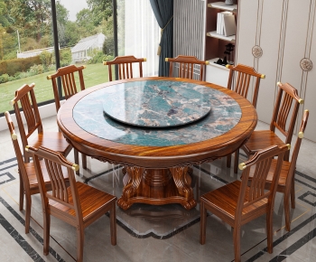 New Chinese Style Dining Table And Chairs-ID:222126015